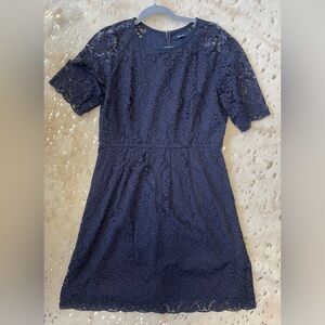 Madewell Navy Magnolia Mini Dress 12